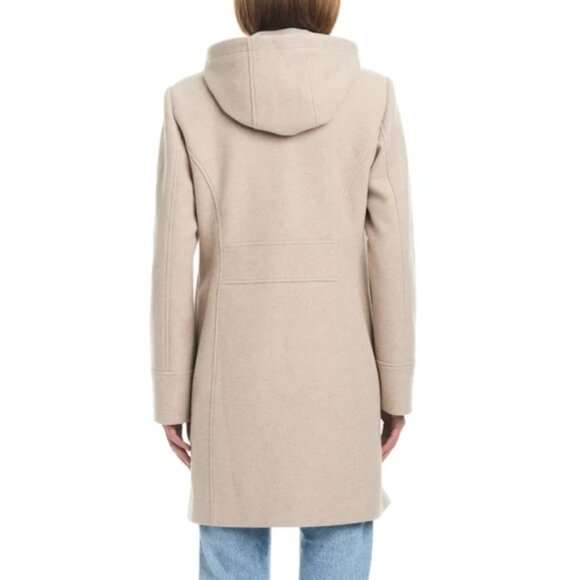 NWT Vince Camuto Ladies' Hooded Full-Zip Jacket, Tan (Oatmeal) - Picture 4 of 11